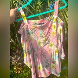 Pink Floral Top by Ava & grace